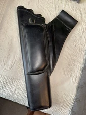 VTG Archery Black Leather Hip Belt Arrow Quiver W/Tubes