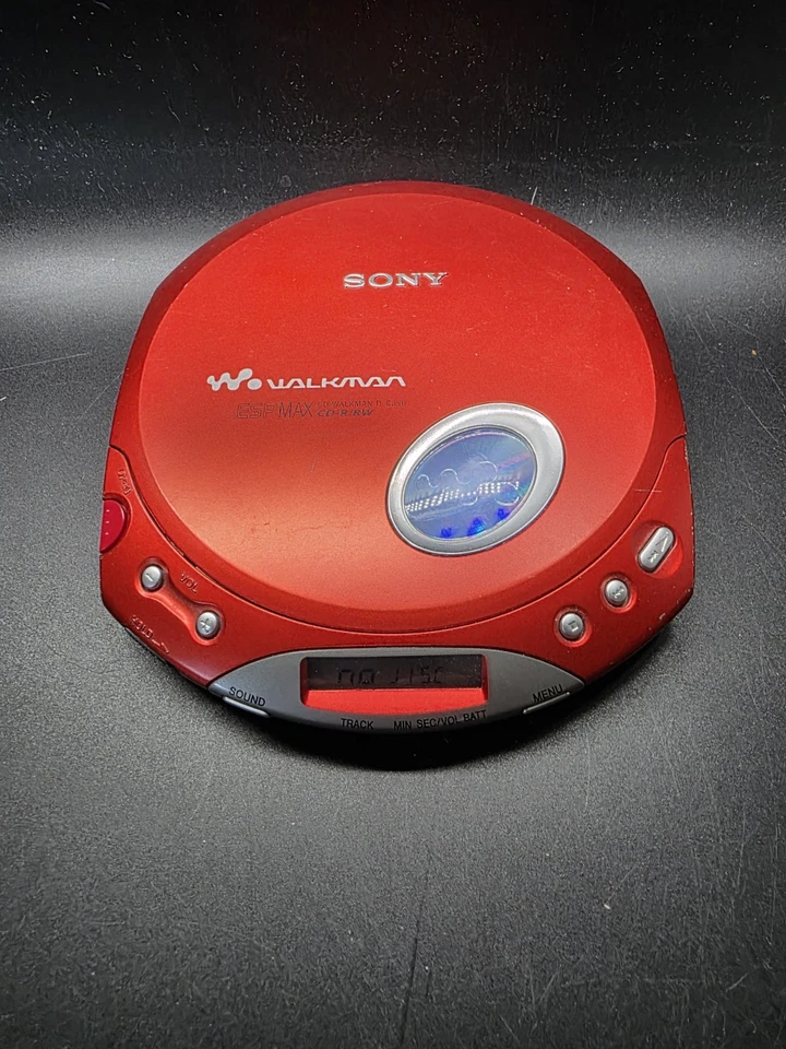 Sony CD Walkman D-E350 RED ESP MAX CD-R CD-RW TESTED seltene Farbe - Bild 1 von 4
