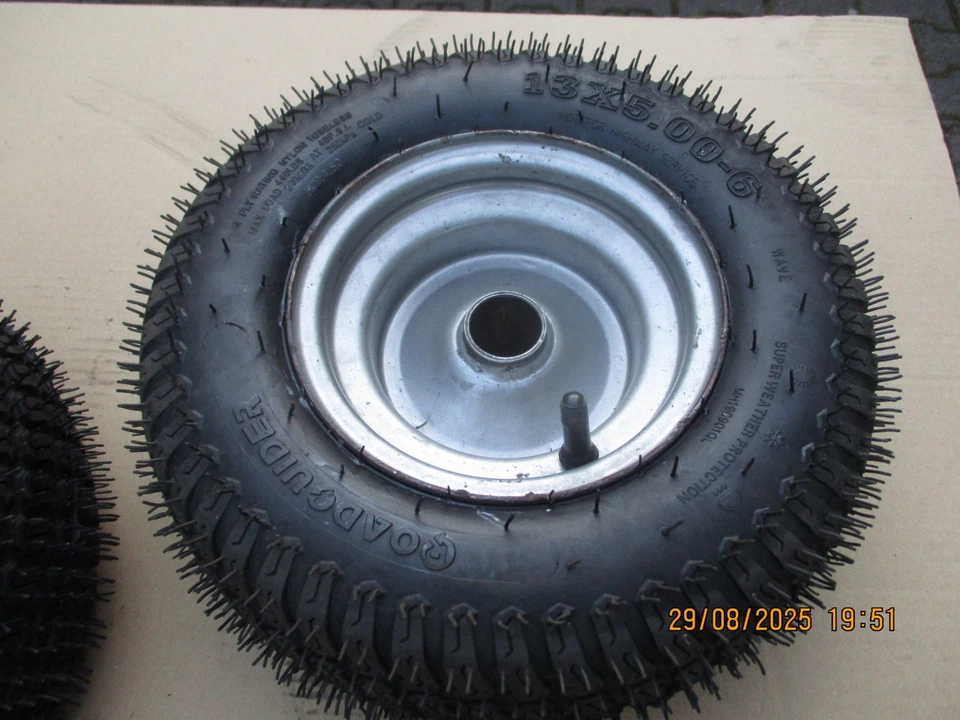 Rasentraktor Räder Vorderräder 13 x 5 - 6 für 20er Welle - Bild 3 von 4