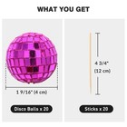 AplusChoice 20PCS 1.6" Small Disco Ball Mirror Mini Hanging Events Wedding Party — photo 9