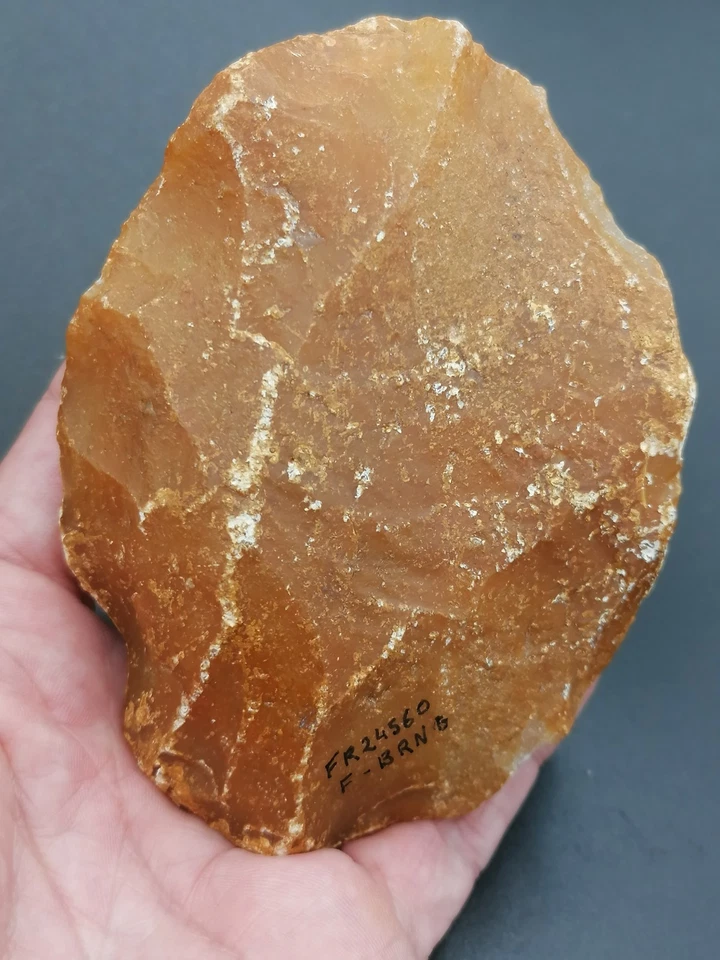 Rare! Mid Paleolithic Neanderthal France Beautiful Mousterian Handaxe Biface - Image 2 of 4