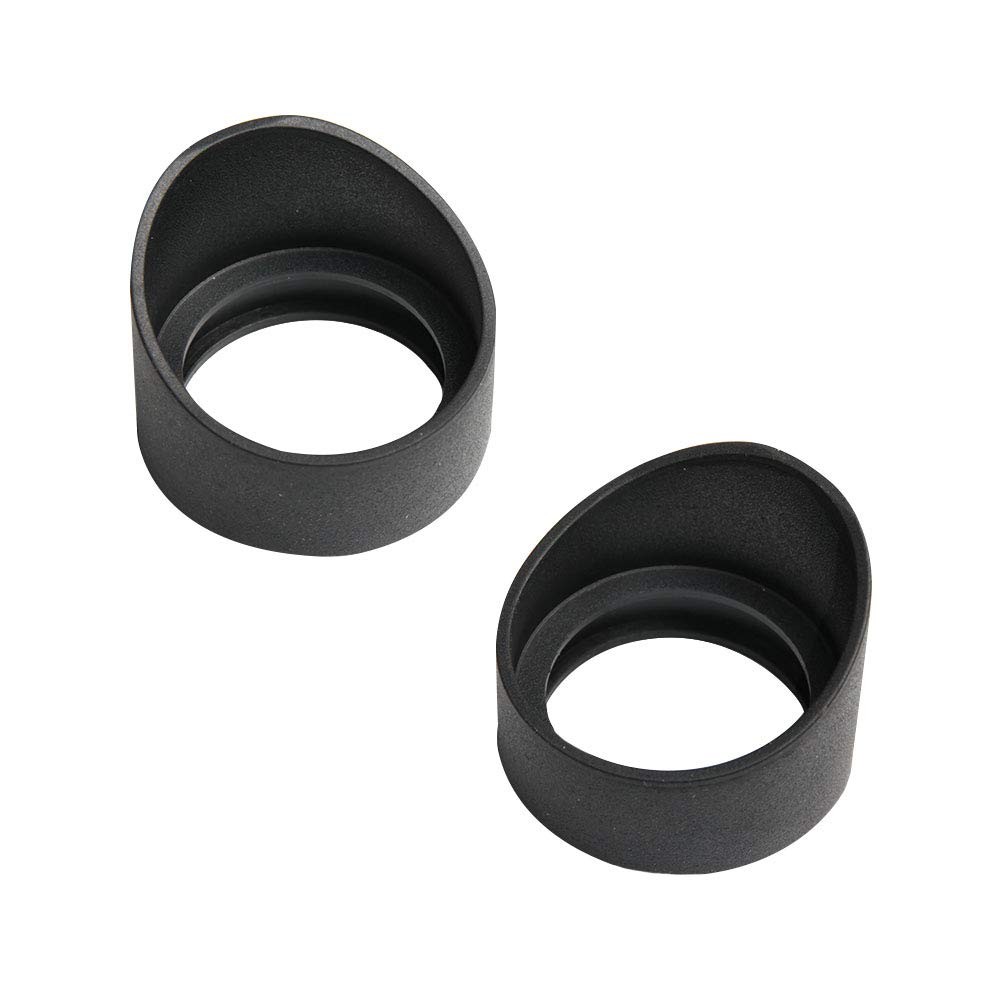 Acxico 2 pcs Rubber Eye Cover Guards Binocular Microscope Eyepiece Black