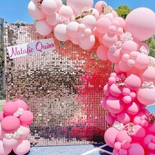 Shimmer Wall Sequin Panel Backdrop 36 Panels Birthday Parties Wedding Backgro...