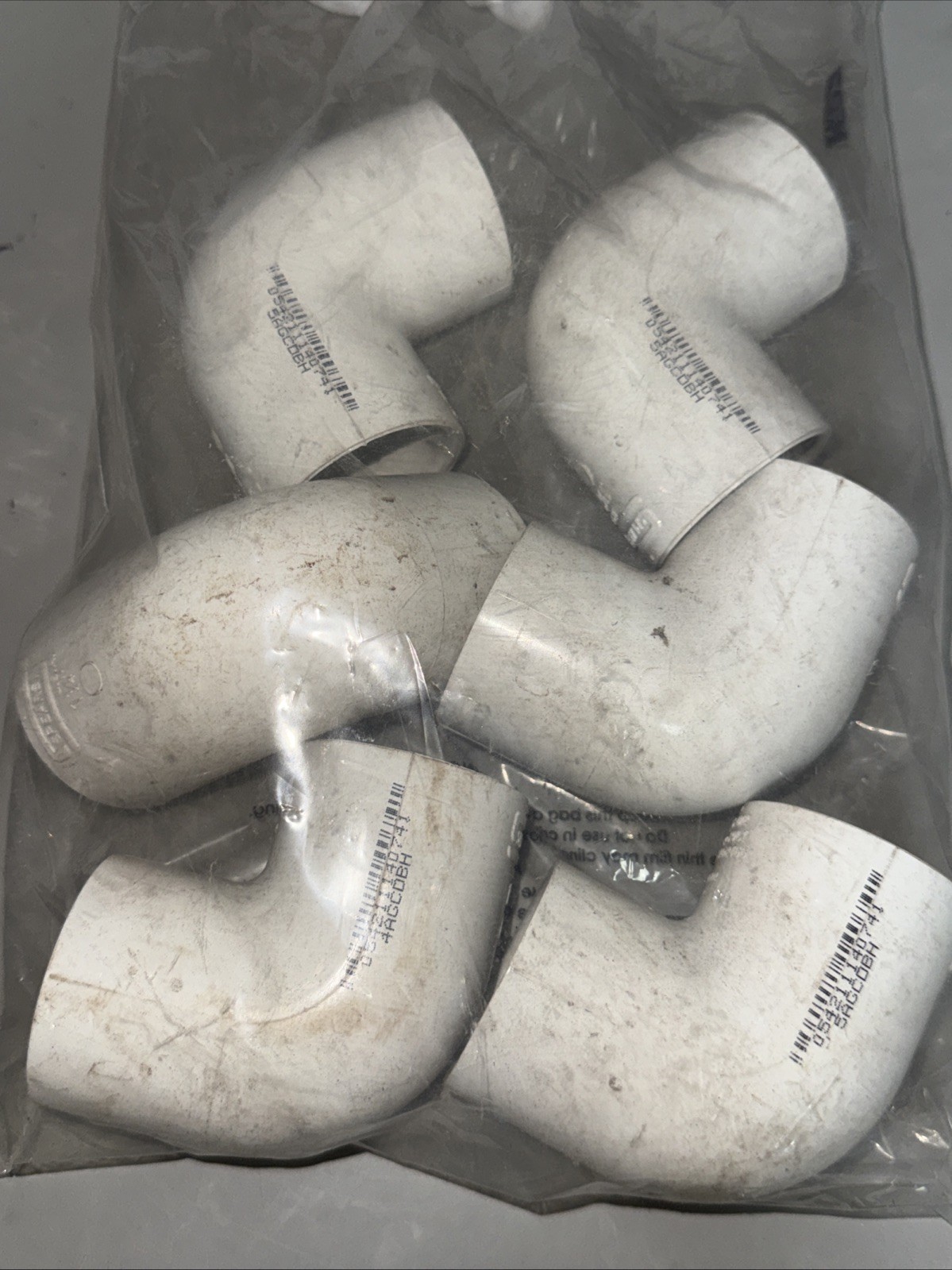 Lot of 6 Spears 406-012 1-1/4” Schedule 40 PVC 90° Elbow Socket White SCH40
