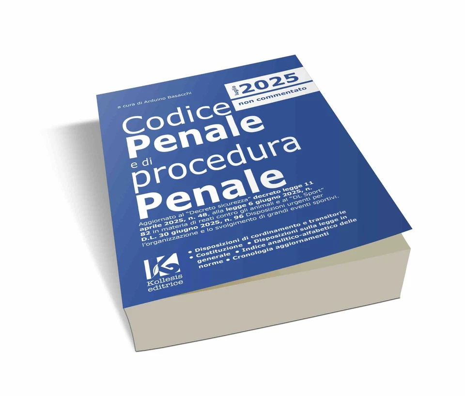 Codice penale e di procedura penale 2025 aggiornato decreto sport D.L. 96/2025 - Immagine 2 di 4