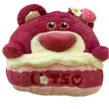 Disney Toy Story Lotso Bear Strawberry Cake Plush Pillow-Zipper Pocket Kawaii