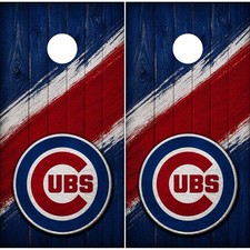 Chicago Cubs Cornhole Board Vinyl Wrap Skins Laminated Decal Sticker