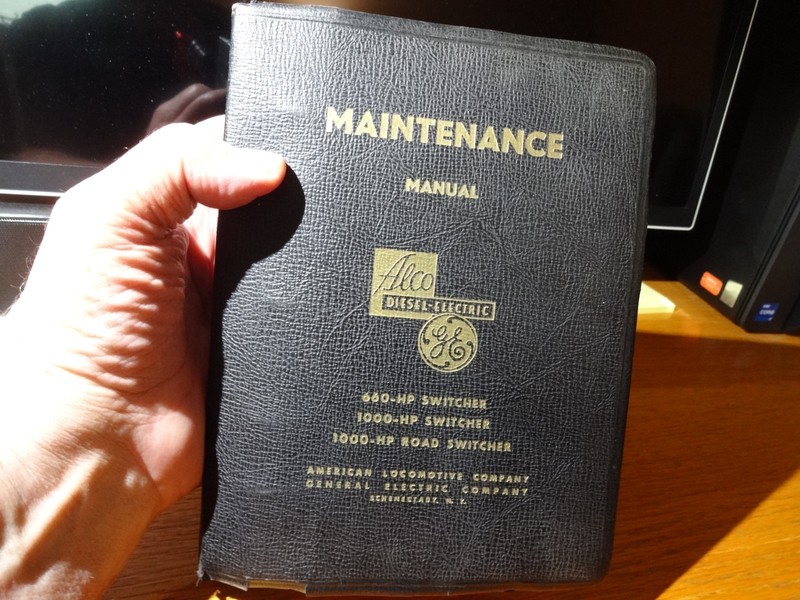 Vintage Maintenance Manual ALCO & GE Diesel Electric 600,1000HP road switcher