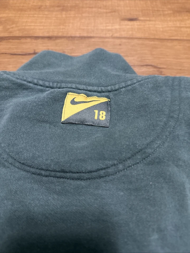 Suéter Vintage 18 Swoosh Nike Años 90 Golf Cuarto Cremallera Verde/Púrpura Para Hombre XXL Foto 3 de 4