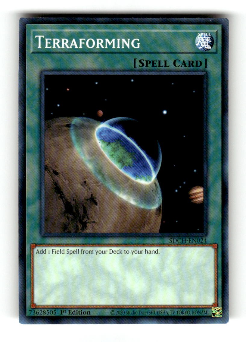 Terraforming SDCH-EN024 Structure Deck: Spirit Charmers Yu-Gi-Oh 1st Edition NM