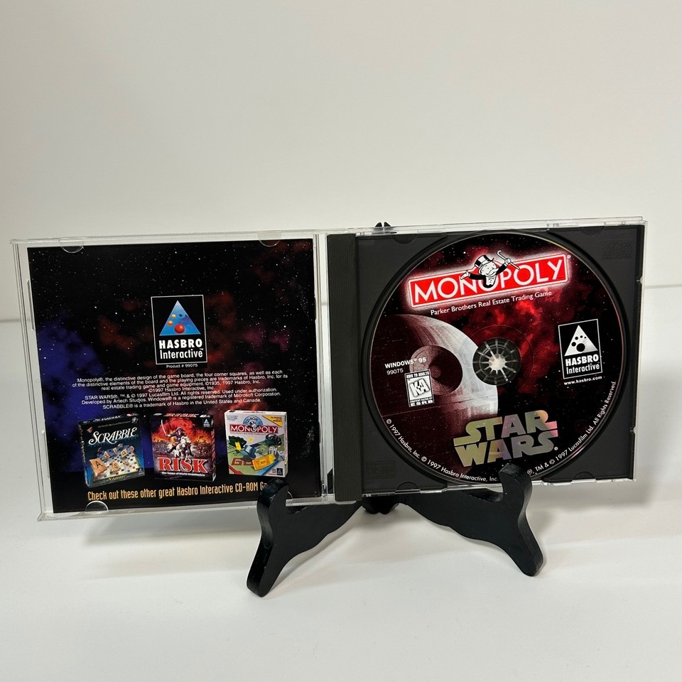 Monopoly Star Wars CD-ROM PC Game 1997 Windows 95 LucasArts Hasbro ...