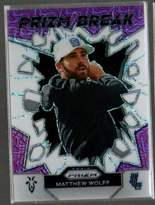 2024 Panini Prizm LIV Prizm Break Prizms White Mojo #3 Matthew Wolff /36