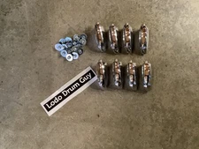 EIGHT (8) Pearl Export BASS Drum Lug Casing Casings CHROME #FI4