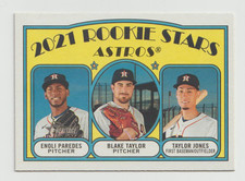 2021 Topps Heritage #211 Enoli Paredes RC / Blake Taylor RC / Taylor Jones RC