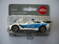 "Siku 1525 Neu Chevrolet Corvette ZR1 \"Polizei\" \"Super Serie\" Neu OVP--"