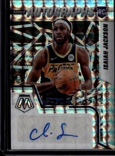 2021-22 Panini Mosaic #RAM-IJS Isaiah Jackson Rookie Autographs Mosaic