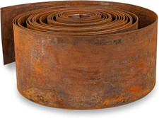 Bordura per Giardino in Acciaio Corten 10 M - Bordura per Aiuola in Metallo, Alt