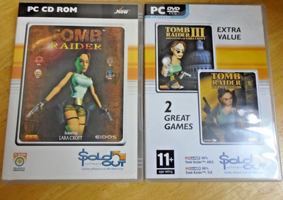 Tomb Raider, Tomb Raider III & Last Revelation - 2x PC CD/DVD-ROM - sehr guter Zustand