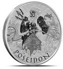 2021 Tuvalu Poseidon 1 oz .999 Silver Coin – Gods of Olympus – BU