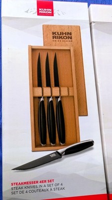 Steakmesser Ricon Kuhn 4er Set in Holzbox NEU!