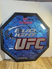 UFC Bud Light Mirror Bar Sign 30" 82 Peace Keepers