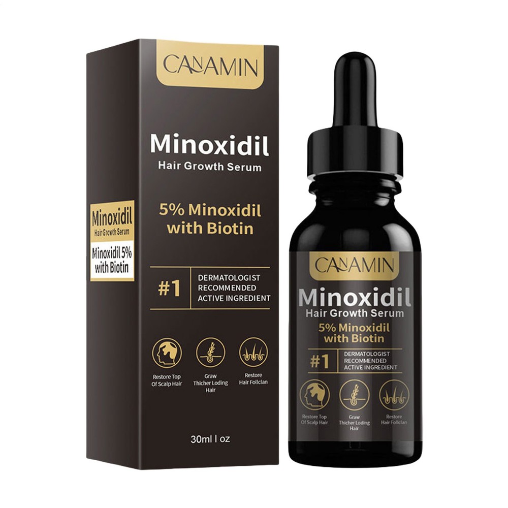 Hair Growth Oil - 5% + Biotin for Thinning Hair Growth Solution 1oz New