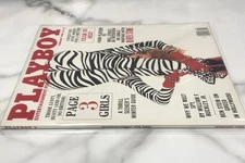 Playboy 1988 February + Centerfold / Inserts + Clear Protector ( Vintage )