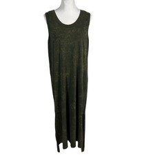 Lululemon Maxi Dress Gray Tie Dye Green Sleeveless Size L/XL