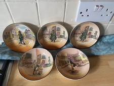 Royal Doutlon Dickens Bowl , four Plates and Milk Jug