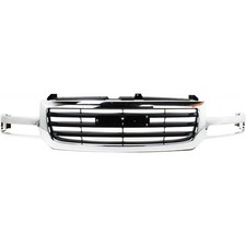 For Gmc Sierra 15001500 Hd Grille Assembly 2003-2006 Chrome Shellpainted Black For Gmc Sierra 15001500 Hd Grille Assembly 2003-2006 Chrome Shellpainted Black