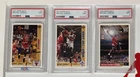 (3 card lot) Michael Jordan all PSA 9 Graded 1991 1992 Upper Deck Base All Star