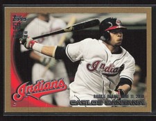 Carlos Santana 2010 Topps Update #US-307 Gold /2010 Cleveland Indians