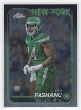 #238 Olu Fashanu 2024 Topps Chrome RC New York Jets