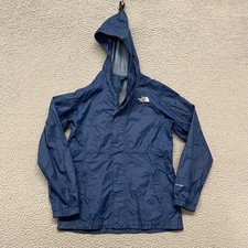 The North Face Jacket Girls L 14-16 Blue Dryvent Full Zip Hooded Rain Coat