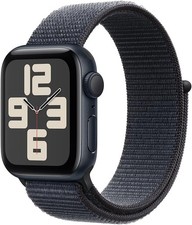 Apple Watch SE 2nd Gen GPS, 40mm Midnight Case w Ink Sport Loop Band Open Box