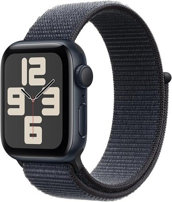 Apple Watch SE 2nd Gen (GPS, 40mm) Midnight Case w Ink Sport Loop Band Open Box