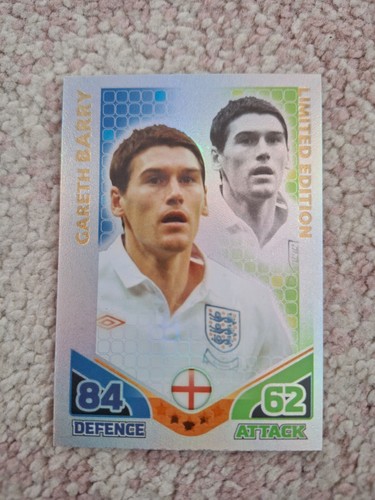 Topps Match Attax World Cup 2010 - Gareth Barry Limited Edition Card - England - Picture 1 of 2