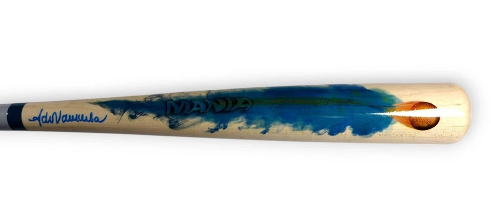 Fernando Valenzuela Autographed Custom Painted Bat Dodgers 01/10 BAS WH94540