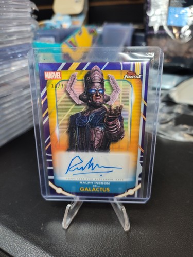 2026 Topps Finest Fantastic Four Ralph Ineson Purple REFRACTOR AUTO Galactus /75