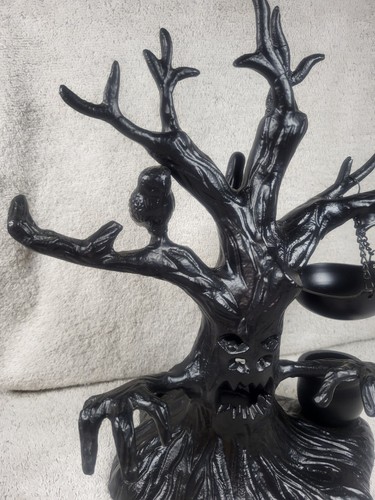 Yankee Candle Halloween Tree Black Metal Tealight/Tart Warmer Vintage Rare ~HTF~ - Picture 6 of 15