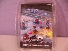 Mantic Entertainment Dreadball: Xtreme Premium Acrylic Counters (Blue)
