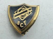 Gold Filled Vintage Unknown SCT Service Award Lapel Hat Pin Unsure HELP