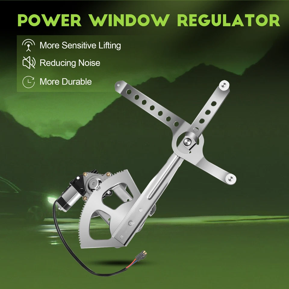 Power Window Regulator For Chevrolet GMC C1500 K1500 Front Driver with Motor - Image 3 of 4