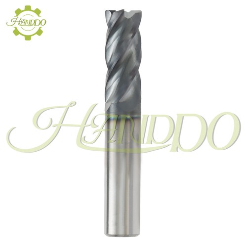 Paquete de 5 flautas de hélice variable de fresado de extremo de carburo de 1/2" .030R - recubiertas TiALN EE. UU. - Imagen 6 de 8