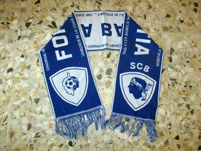 Écharpe Foot Ancienne SC Bastia - FORZA BASTIA - Années 80/90