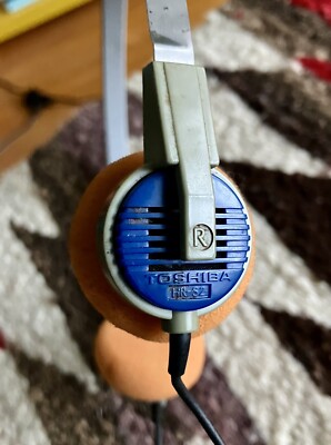 Rare Vintage Toshiba HR-S2 1980's Headphones Walkman Japan Work