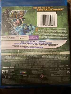 TEENAGE MUTANT NINJA TURTLES (3D BLU RAY DVD) NEW | eBay