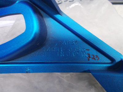 確認用໒꒱ NOS OEM Kawasaki RH Signal Lamp Cover Blue 2005 ZX-6R-ZX636
