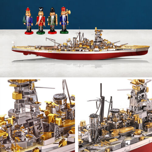 3D metal puzzle PIECECOOL Kongou Battleship DIY Laser Cut Jigsaw 3D Model Kit - Bild 3 von 8