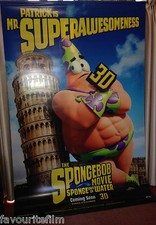 Cinema Banner: SPONGEBOB MOVIE SPONGE OUT OF WATER 2015 Patrick & Squidward